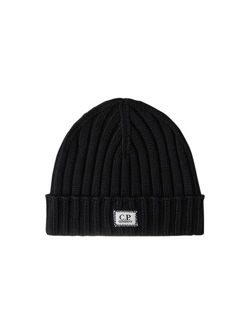 BERRETTO CON LOGO IN LANA MERINO EXTRAFINE C.P. COMPANY | RFCMAC738A 005509A888